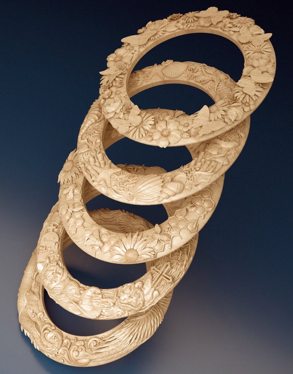 Set of 3D Decorative Frame Models - Dreameks